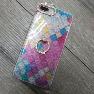 Glamorous sparkle Iphone gel case